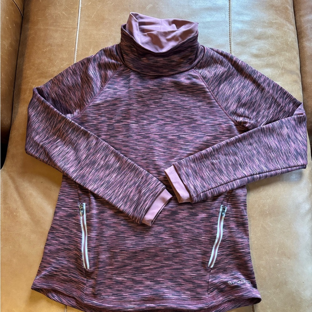 Spyder Pink and Black Activewear Top